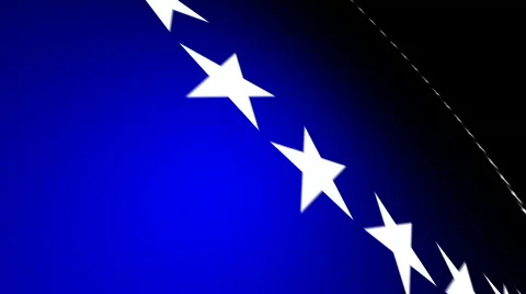 Flying Stars 02 Blue (24fps) Stock Footage