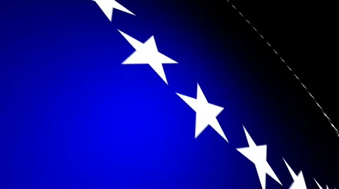 Flying Stars 02 Blue (30fps) Stock Footage