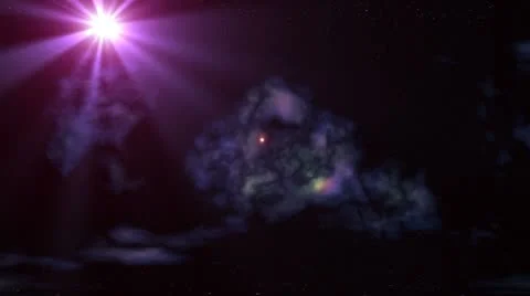 Flying stars (UFO) Stock Footage 8962404