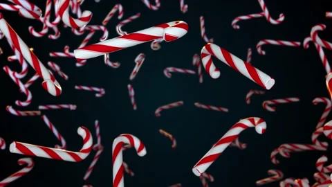 Flying sticks lollipops abstract background. Stock Footage 151418990