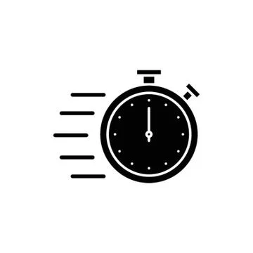 Flying stopwatch icon Stock-Illustration