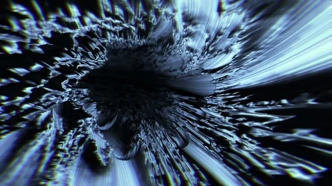 Flying in a strange space landscape Video stock 76355420