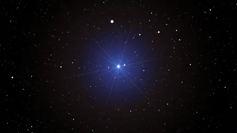 Flying in a strange space landscape Stock Footage 99268198