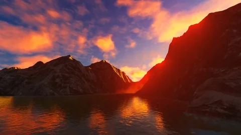 Flying To Sunlight Stock Footage