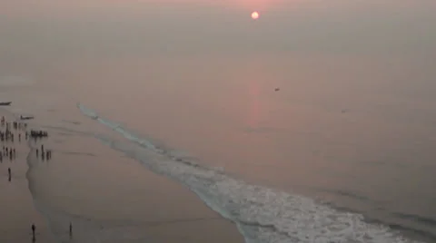 Flying to the Sunrise Stock Footage 25780419