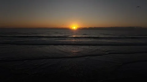 Flying into sunrise Video stock 241756193