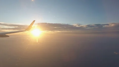 Flying at Sunset 2 Stock Footage 118242169