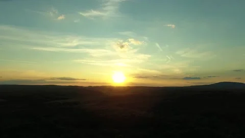 Flying sunset over the river 5 Stock Footage 169048698