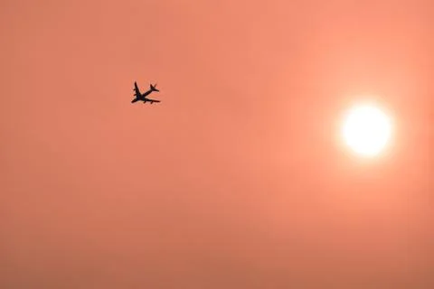 Flying to sunset Stock Photos