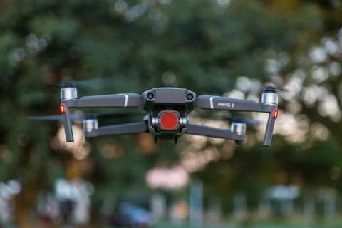 Flying in the sunset. Selective focus Stock Photos