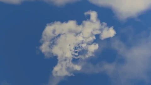 Flying though clouds in the day Stock Footage 276220005