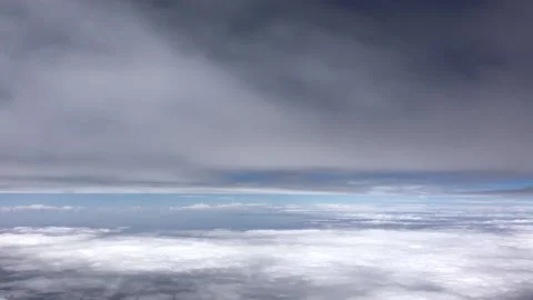 Flying though Clouds Stock Footage 136433250