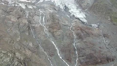 Flying on a throne in the Caucasus mountains Stock Footage 162056973