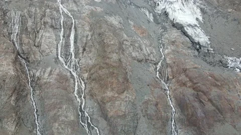 Flying on a throne in the Caucasus mountains Stock Footage 162057150