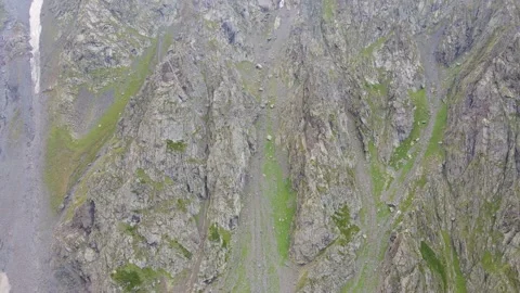 Flying on a throne in the Caucasus mountains Stock Footage 162057334