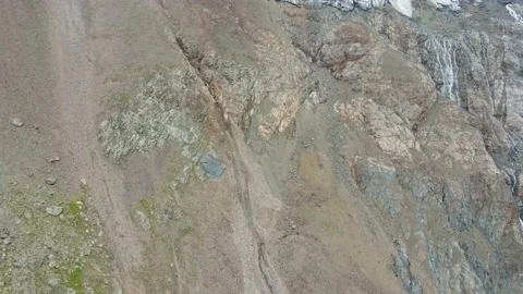 Flying on a throne in the Caucasus mountains Stock Footage 162057368