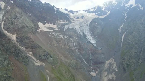 Flying on a throne in the Caucasus mountains Stock Footage 162057467