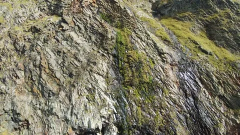 Flying on a throne in the Caucasus mountains Stock Footage 162057693