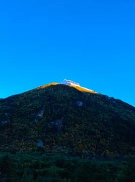 Flying on a throne in the mountains Stock Photos