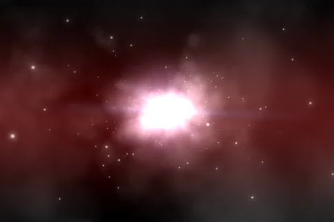 Flying through abstract clouds Stock Footage 620104