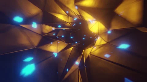 Flying through an abstract neon tunnel. Stock Footage 150313650