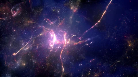 Flying through amazing nebula and star fields. Stock Footage 219217315
