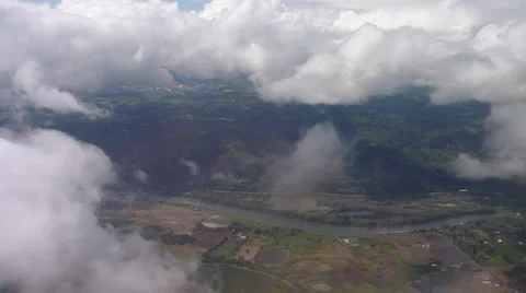 Flying Through and Above the Clouds Stock Footage 37782658