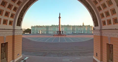 Flying through the arch Stock Footage 63793526