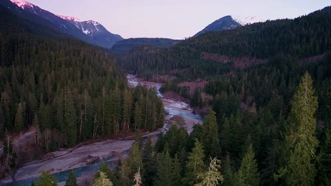 Flying Through Beautiful Mountain Landscape Video stock 86489814