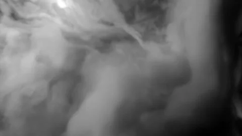 Flying through beautiful stormy thick fluffy clouds. Design. Amazing abstract Stock Footage 219955928