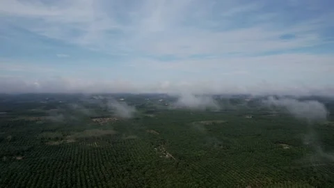 Flying through beautiful thick fluffy clouds. Amazing timelapse of soft white cl Stock Footage 164595588