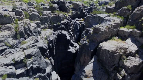 Flying through a canyon Stock Footage 183562515