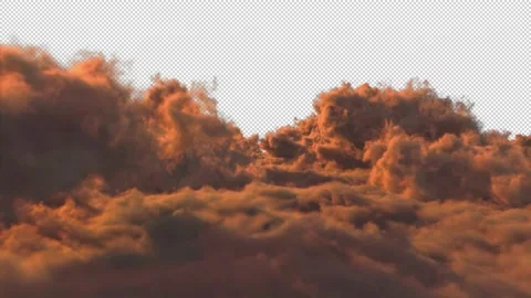 Flying Through the Cinematic Sunset Clouds Background Loop with Alpha versio Stock Footage 219228247