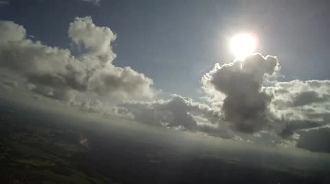 Flying through clouds 2.a Stockbeeldmateriaal 20534811