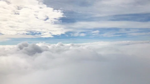 Flying through the clouds 2 Stock Footage