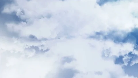 Flying through clouds. 3D rendering Stock Footage 73119621