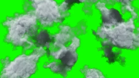 Flying through the clouds. 3D Render.Top view. Stock Footage 107789008