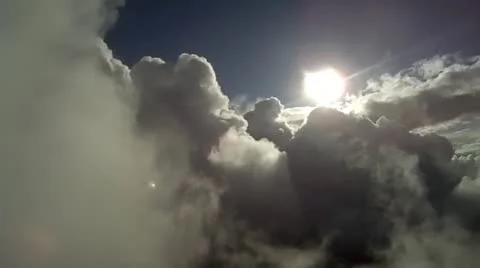 Flying through clouds 8.c Stockbeeldmateriaal 21243335