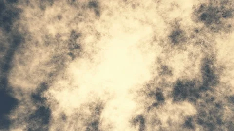 Flying up through the clouds and to the moon Stock Footage 137065446