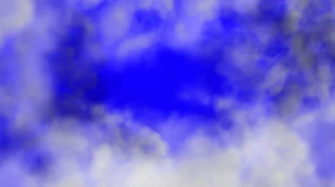 Flying Through Clouds on a Blue Background Stock Footage 30133375
