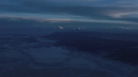 Flying through the clouds at dusk 스톡 동영상 49412196