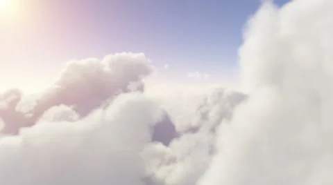 Flying through the clouds. Eden Stock Footage 46182036
