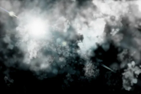 Flying through clouds Stock Footage 591790