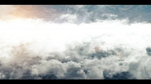 Flying through the clouds Stock Footage 673858
