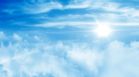 Flying through clouds Stock Footage 32503783