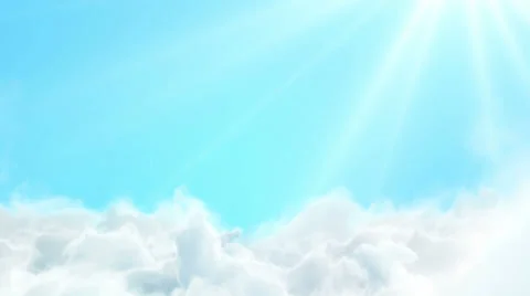 Flying Through The Clouds Video stock 33307897