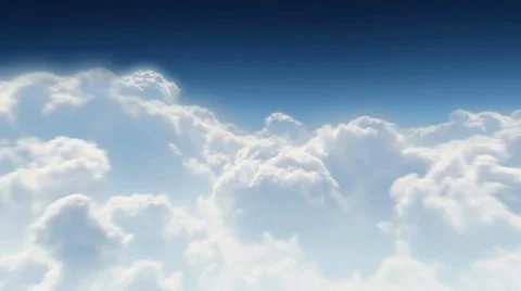 Flying Through Clouds Stockbeeldmateriaal 38044921