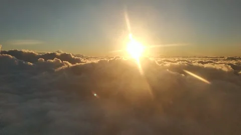 Flying through clouds Stock Footage 131264615