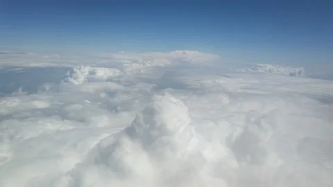 Flying through clouds Stock Footage 132069311