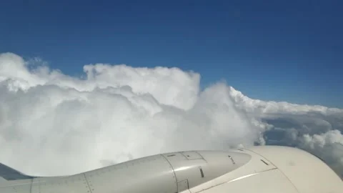 Flying through clouds Stock Footage 132214803